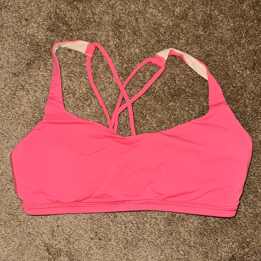 lululemon athletica Pink Strappy Sports Bra